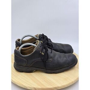 Etonic Golf Shoes 9.5M Mens Black Leather Spikeless G Sok Goodyear Tri-Density